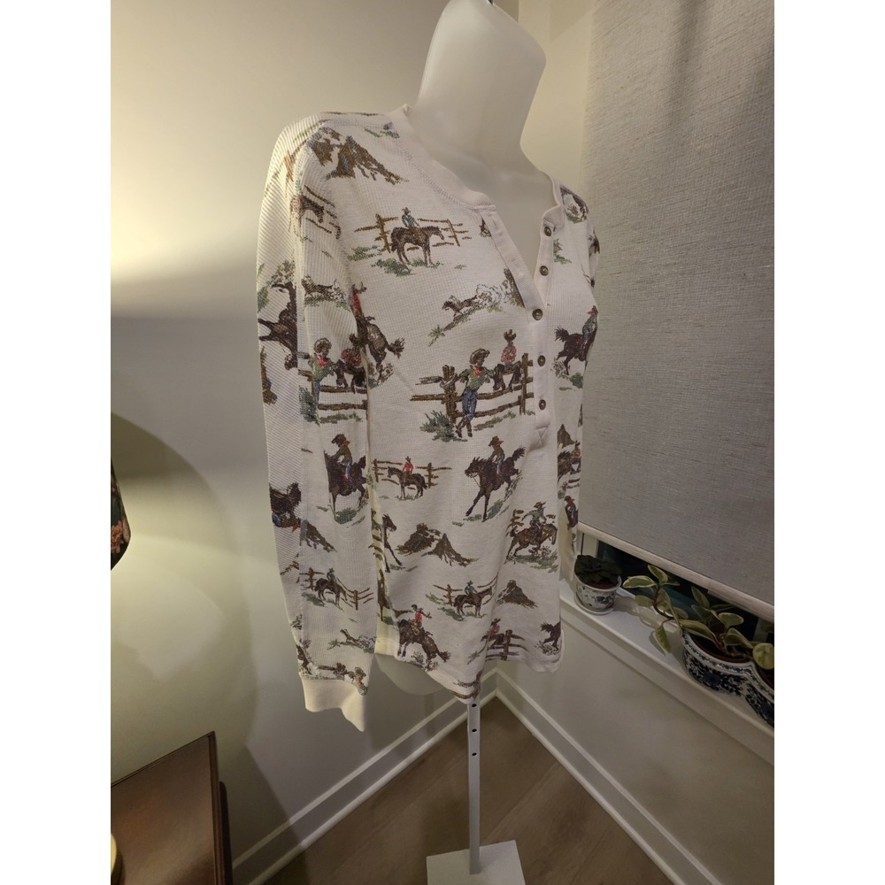 Eddie Bauer ILARIA URBINATI LIMITED EDITION Henley Women's S Western Rodeo NWOT - Picture 10 of 16